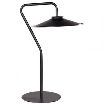 Lámpara de mesa LED moderna 41 cm luz cálida negra Galetti para oficina y sala de estar