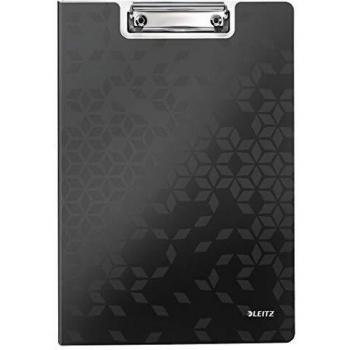 Carpeta Portapapeles Leitz WOW A4 con Cubierta, Negro