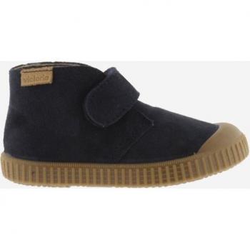Botas de niño de serraje con tira adherente