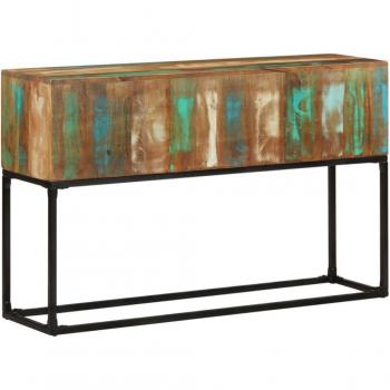 Mesa Consola 120x30x75 cm de Madera Maciza Recuperada