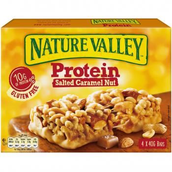 Nature Valley - Barritas de proteinas - Salted Caramel Nut - Caja de 4 unidades