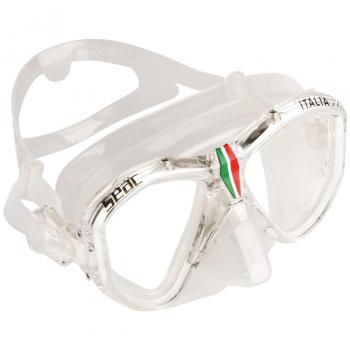 Seac 0750037 Máscara de Diseño Italiano, Unisex Adulto, Transparente, M/L