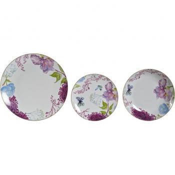 Set de Vajilla Porcelana Mariposa 18 Piezas