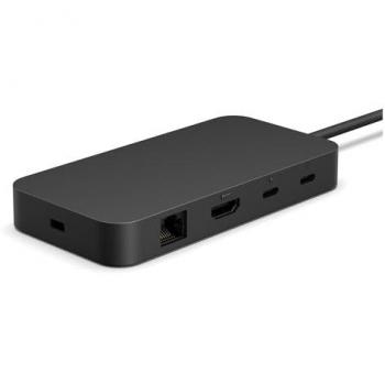 Docking Station Microsoft Surface USB4 - 6 Puertos (2 x USB-C, 1 x USB-A, HDMI, Ethernet Gigabit, 100W) Negra