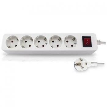 GSC Evolution Base Múltiple 5 Enchufes con Interruptor y Cable de 1.5m - Marca GSC 0800215