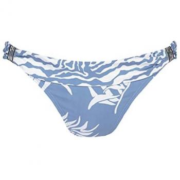 Braguita de bikini Deltia con estampado floral para mujer, color azul