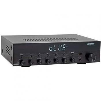 Fonestar AS-6060 Hi-Fi Stereo Amplifier 60W + 60W RMS with Bluetooth, USB, FM Radio and Remote Control