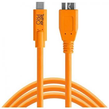 TetherBoost Pro 31' USB-C to Micro-B Cable - Orange - 20% Discount Included