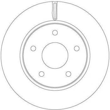 Disco de freno TRW DF6415, frente, ventilado, 1 pieza