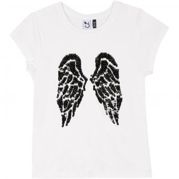 3 Pommes 3L10924, Camiseta Para Niñas, Blanco