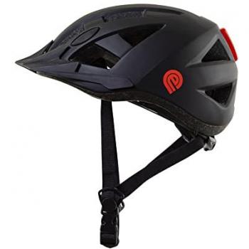 Casco Urbano con Luz LED Homologado CE EN 1078 Urban Motion (Mediano, Negro)