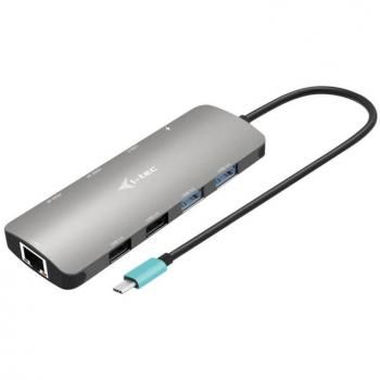 i-tec USB-C Metal Nano Docking Station with Dual Display Support and 100W Power Delivery