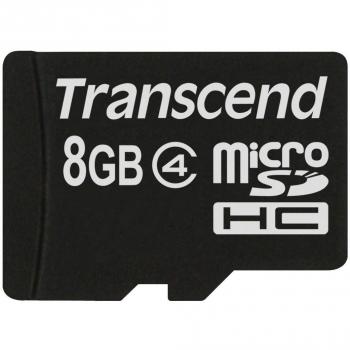 Transcend TS8GUSDC4 - Tarjeta de Memoria Flash Micro SDHC de 8 GB