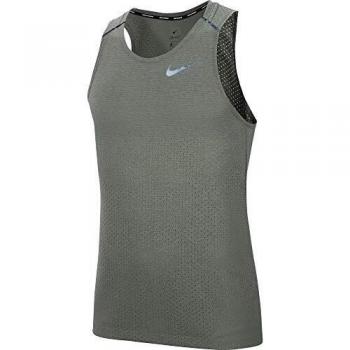 NIKE M Nk Brthe Rise 365 Tank Camiseta Sin Mangas, Hombre, Juniper Fog/htr/Reflective silv, L