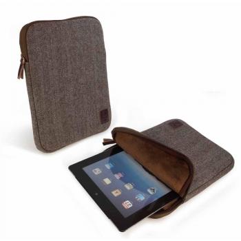 Tuff-Luv A3_19 - Funda Estuche de Tweed para 10'' iPad2, nuevo iPad