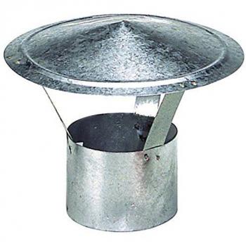 Wolfpack Sombrero Galvanizado para Estufa, Chimenea, Extracción de Humos, Para tubo Ø 250 mm