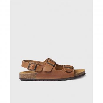 Sandalias de hombre de piel con hebillas - GIL-PE