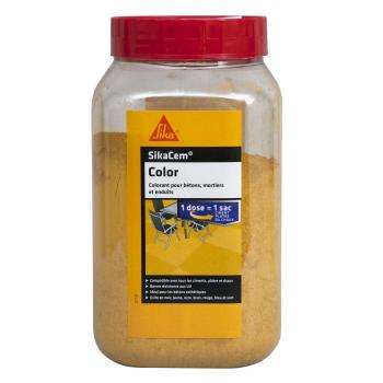 Colorante en polvo SikaCem para cemento, cal y yeso - Amarillo - 400g