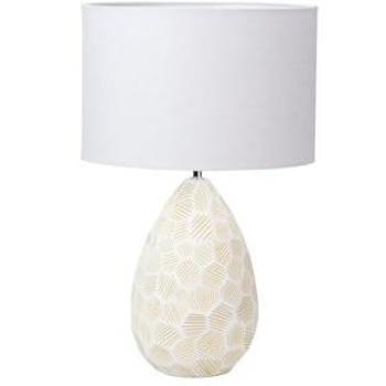 Lámpara de Mesa Cerámica Adda Home 38x38x59,5 Cm - Estilo y Elegancia - Fácil Instalación