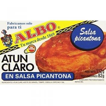 Albo - Atún claro en salsa picantona - 82 g