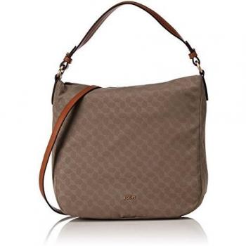 Joop!! - Nylon Cornflower Dina Hobo Lvz, Shoppers y bolsos de hombro Mujer, Beige, 11x32x32 cm