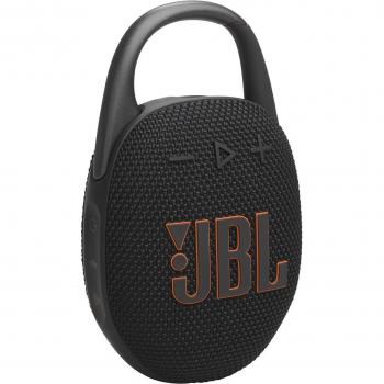Altavoz portátil JBL CLIP 5 resistente al agua con tecnología Bluetooth en color negro
