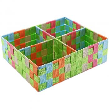 Cesta Multiusos Versa 4 Compartimentos (27 x 10 x 32 cm)