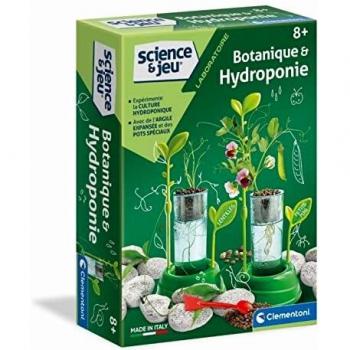 Kit Educativo de Botánica e Hidroponía Clementoni para Niños 8 Años+ con Pot Transparente, Semillas y Herramientas - Experiencia STEM Naturaleza