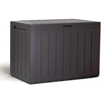 Baul de Jardin 190 Litros Prosperplast Boardebox de Plastico en Color Ocre Oscuro 78 X 43,3 X 55 Cm