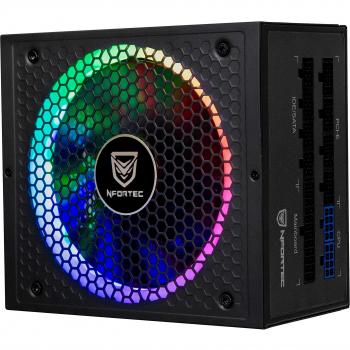 Nfortec Sagitta Fuente de alimentación 80 Plus Gold 650W Full Modular con Retroiluminación RGB en Diferentes Efectos y Colores