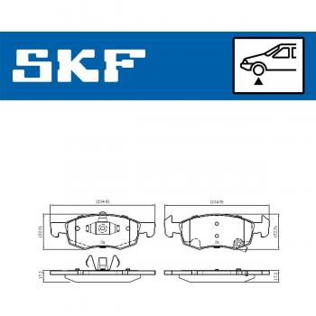Pastillas de freno SKF VKBP 80138 A
