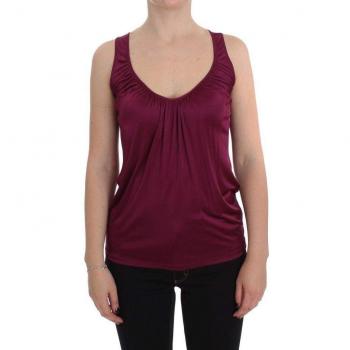 PLEIN SUD Purple Sleeveless Top Blouse - IT40 | XS
