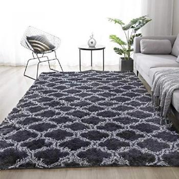 Alfombras Salon Grandes Alfombra Rectángulo Shaggy para Salón habitación de los Niños Dormitorio Modernas Alfombra Pelo Adecuado para Salón Dormitorio