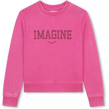 Zadig & Voltaire - Sudadera de niña en color rosa de manga larga X60214