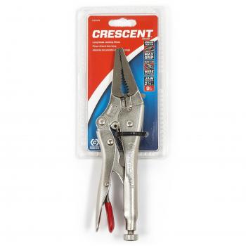 Crescent C9NVN Long Nose Locking Pliers with Wire Cutter, Silver, 229 mm/9-Inch