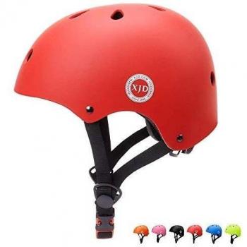 XJD Casco de Ciclismo para Niños Ajustable y Resiste al Impacto Ventilación con Muchos Colores -para Multideportivo Patineta Bicicleta Rollerskate Ciclismo
