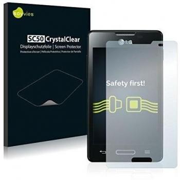 Savvies SC50 Protector de pantalla compatible para LG Electronics E440 Optimus L4 II