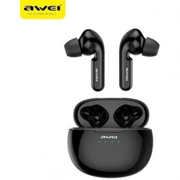 Auriculares TWS Awei T15 con Carcasa de Carga - IPX4 - Negro