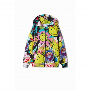 Sudadera con capucha Smiley® Desigual para niños color amarillo