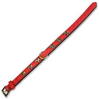 Collar piel rojo (perro) - 1,5 x 35 cm