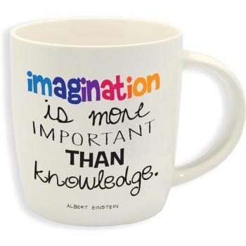 Vínculos Buongiorno Aphorism Taza de Desayuno Porcelana, Cerámica, 9 cm, Color Blanco