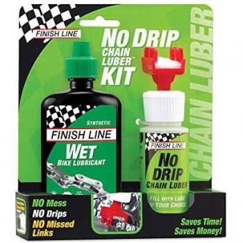 Finish Line Lubricante No Drip Chain 60ml + Wet Chain 120ml Combo Finish Line lubricante cadena + lubricante Cross Country 4OZ