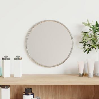 Espejo de Pared Redondo Ø20 cm en Color Dorado, Negro y Plateado - Decoración para Dormitorio y Salón