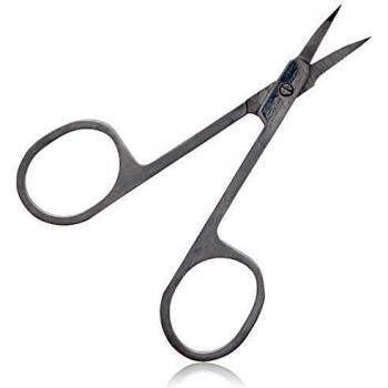 Tijeras para Cutículas QVS - Tijeras de acero inoxidable, diseño ergonómico, punta afilada para precisión, mango antideslizante, ideal para manicura y pedicura