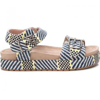 Sandalia de Mujer Refresh 171565 Navy Hebilla con plataforma y suela de goma