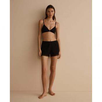 Sloggi Women's Go Ribbed Cotton Sweat Shorts - Black - XL