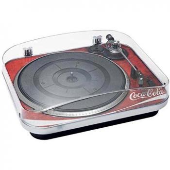 Tocadiscos Bigben TD120 Automático con Salida USB, Colores Transparente, Negro, Blanco y Rojo