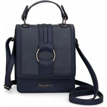 Pepe Jeans Daphne Bolso Bandolera Azul 17x21x9 cms Piel Sintética