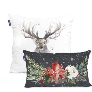 Funda de Cojín Mystical Winter 60x60 cm - 100% Algodón - Calidad 150 TC - Fabricado en España