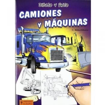 Dibujo y pinto camiones y máquinas